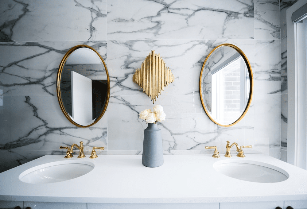 Matching bathroom mirrors