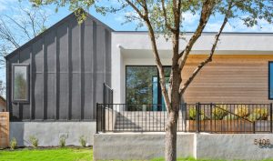 An exterior photo of the Waterbrook house.