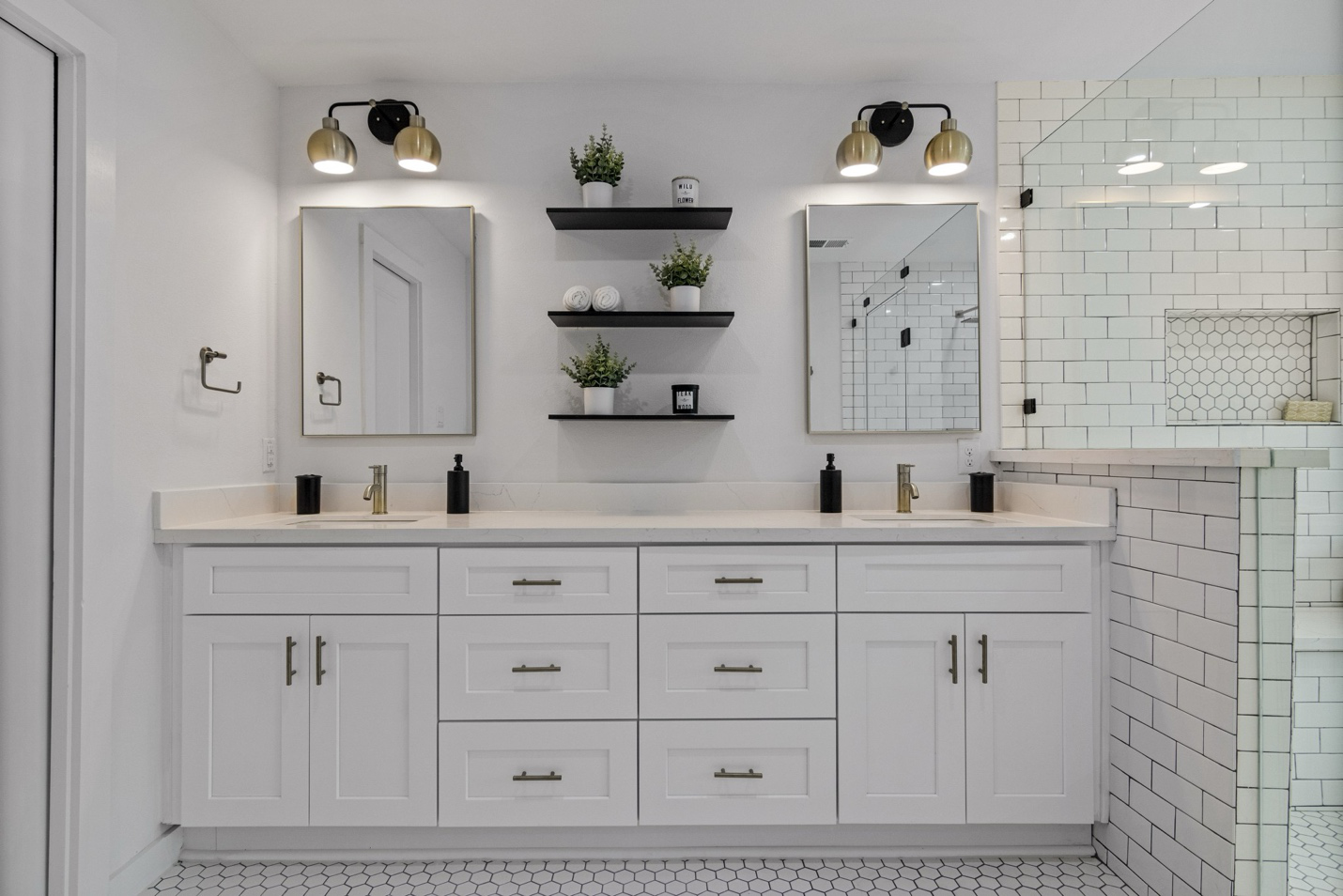 A vintage bathroom renovation that combines old and new touches.