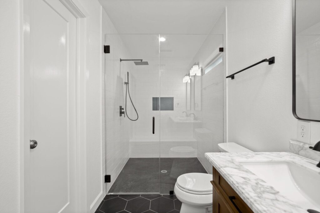 Home renovation in a bathroom