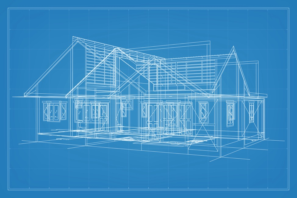 a custom home blueprint