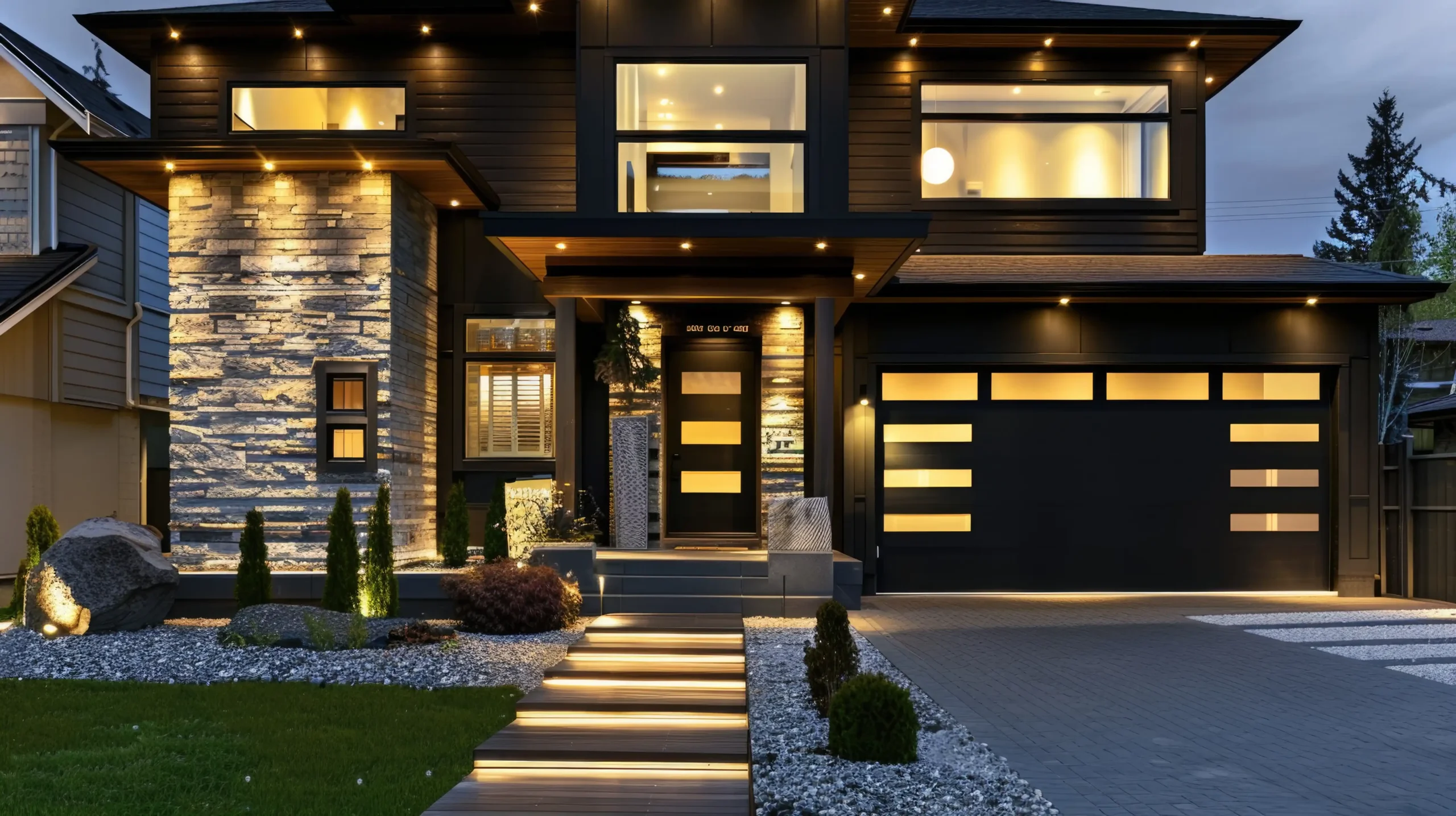 1.1.2_Photo-2_house-with-lit-up-front-door-walkway-leading-it