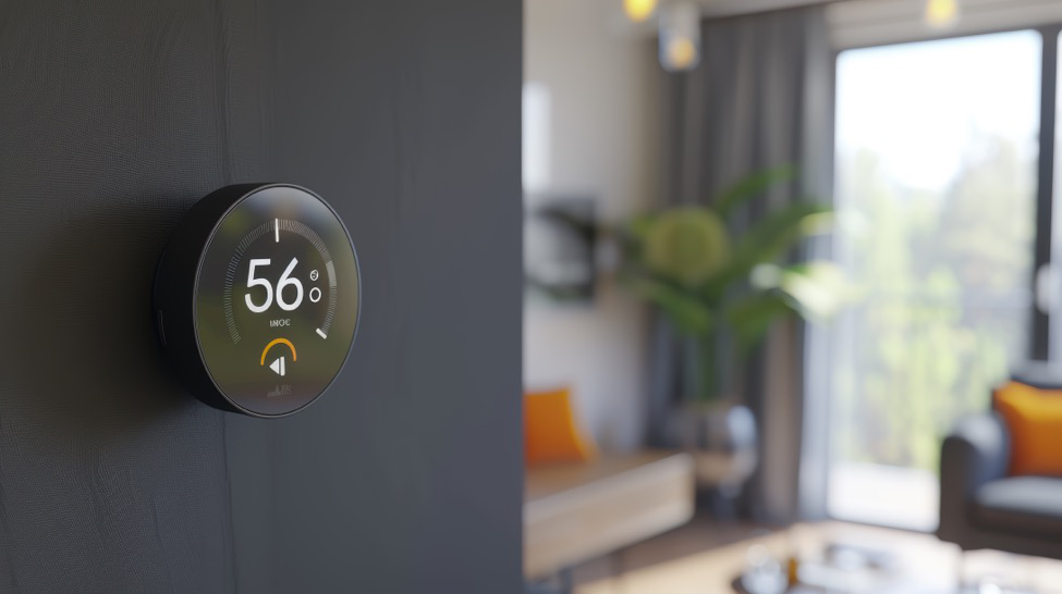 smart thermostat in a retail space